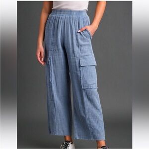 Umgee Mineral Wash Cargo Pants